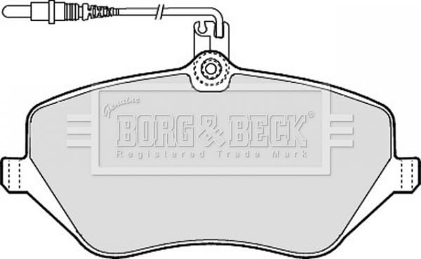 Borg & Beck BBP1898 - Тормозные колодки, дисковые, комплект autosila-amz.com