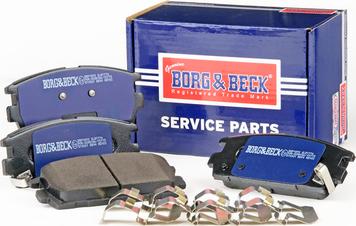 Borg & Beck BBP1893 - Тормозные колодки, дисковые, комплект autosila-amz.com