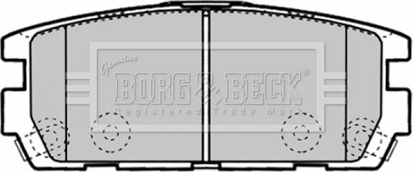 Borg & Beck BBP1893 - Тормозные колодки, дисковые, комплект autosila-amz.com