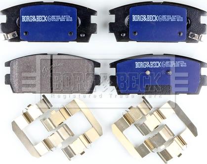 Borg & Beck BBP1893 - Тормозные колодки, дисковые, комплект autosila-amz.com
