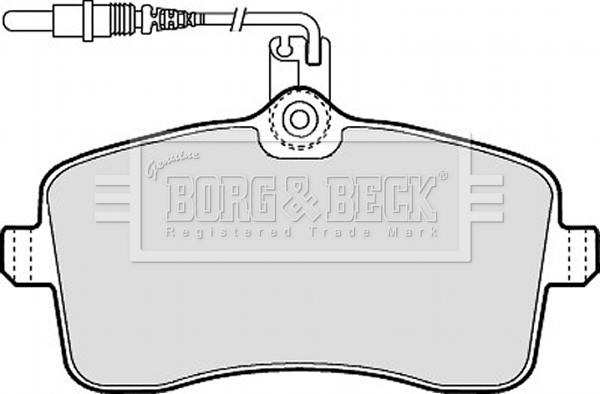 Borg & Beck BBP1897 - Тормозные колодки, дисковые, комплект autosila-amz.com