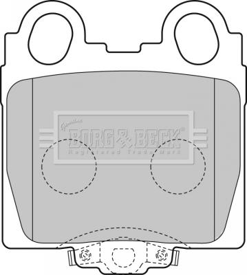 Borg & Beck BBP1849 - Тормозные колодки, дисковые, комплект autosila-amz.com