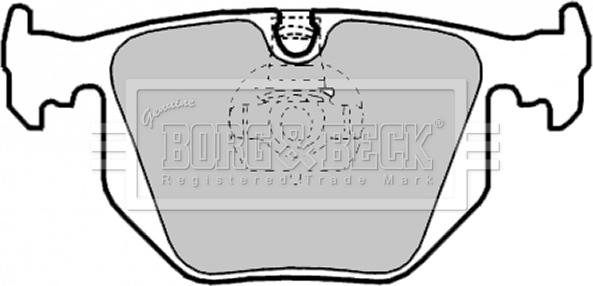 Borg & Beck BBP1844 - Тормозные колодки, дисковые, комплект autosila-amz.com