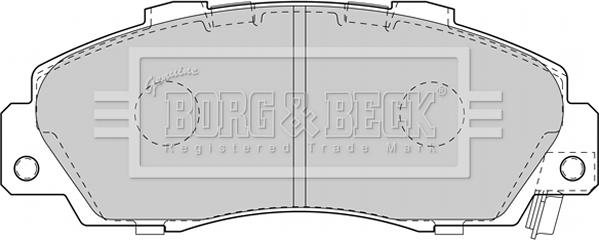 Borg & Beck BBP1845 - Тормозные колодки, дисковые, комплект autosila-amz.com