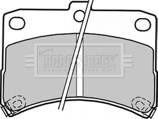 Borg & Beck BBP1847 - Тормозные колодки, дисковые, комплект autosila-amz.com