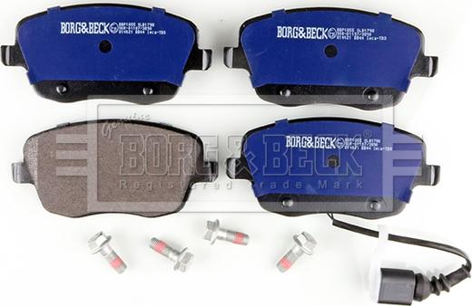 Borg & Beck BBP1855 - Тормозные колодки, дисковые, комплект autosila-amz.com