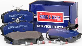 Borg & Beck BBP1856 - Тормозные колодки, дисковые, комплект autosila-amz.com
