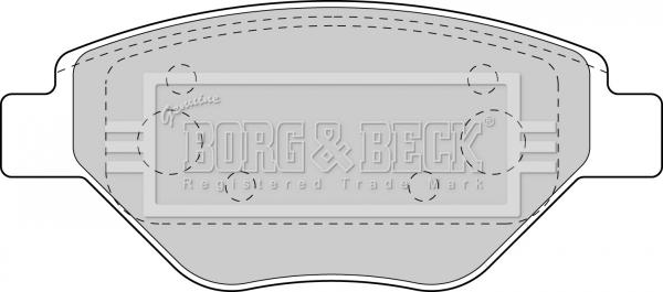 Borg & Beck BBP1851 - Тормозные колодки, дисковые, комплект autosila-amz.com