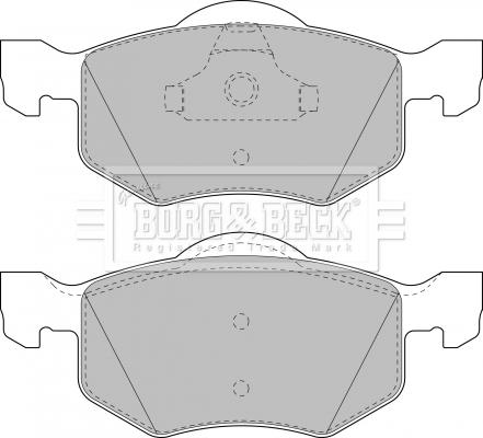 Borg & Beck BBP1858 - Тормозные колодки, дисковые, комплект autosila-amz.com