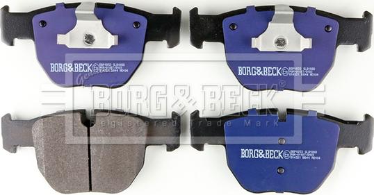 Borg & Beck BBP1853 - Тормозные колодки, дисковые, комплект autosila-amz.com