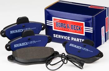 Borg & Beck BBP1852 - Тормозные колодки, дисковые, комплект autosila-amz.com