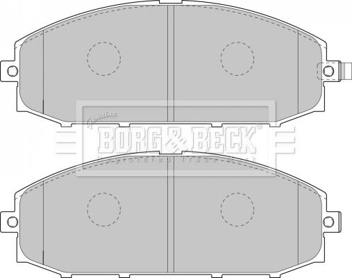 Borg & Beck BBP1866 - Тормозные колодки, дисковые, комплект autosila-amz.com
