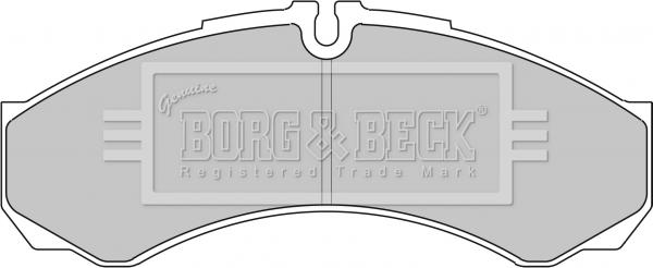 Borg & Beck BBP1862 - Тормозные колодки, дисковые, комплект autosila-amz.com
