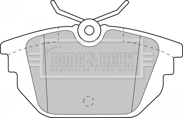 Borg & Beck BBP1867 - Тормозные колодки, дисковые, комплект autosila-amz.com