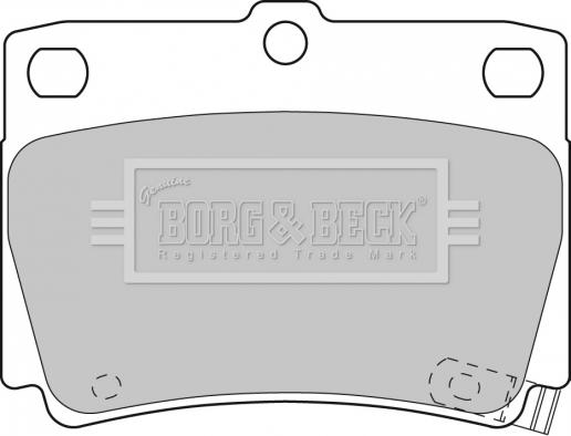 Borg & Beck BBP1819 - Тормозные колодки, дисковые, комплект autosila-amz.com