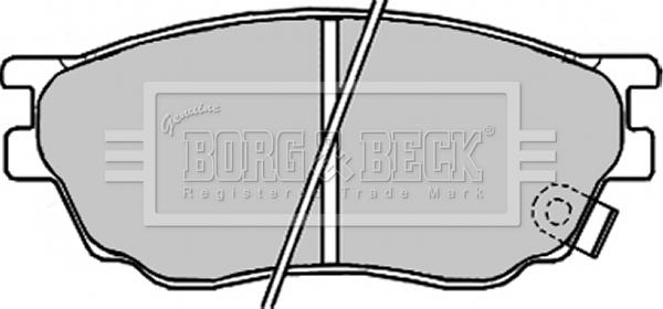 Borg & Beck BBP1814 - Тормозные колодки, дисковые, комплект autosila-amz.com