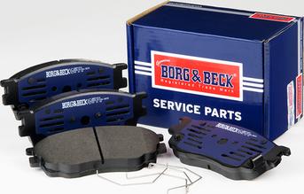 Borg & Beck BBP1814 - Тормозные колодки, дисковые, комплект autosila-amz.com