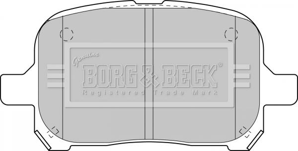 Borg & Beck BBP1810 - Тормозные колодки, дисковые, комплект autosila-amz.com