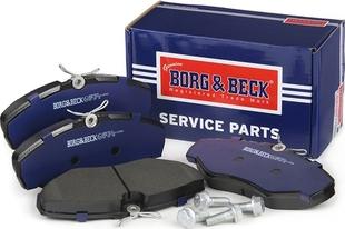 Borg & Beck BBP1812 - Тормозные колодки, дисковые, комплект autosila-amz.com