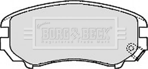 Borg & Beck BBP1884 - Тормозные колодки, дисковые, комплект autosila-amz.com