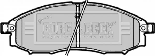 Borg & Beck BBP1882 - Тормозные колодки, дисковые, комплект autosila-amz.com