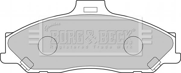 Borg & Beck BBP1887 - Тормозные колодки, дисковые, комплект autosila-amz.com