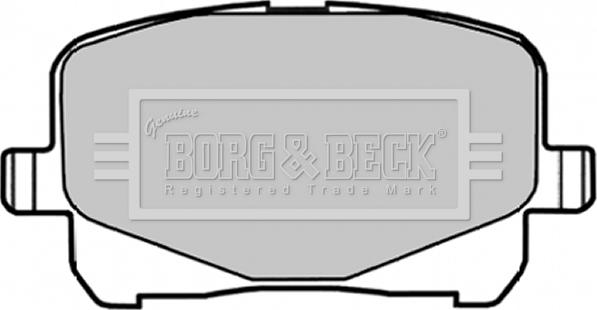 Borg & Beck BBP1835 - Тормозные колодки, дисковые, комплект autosila-amz.com