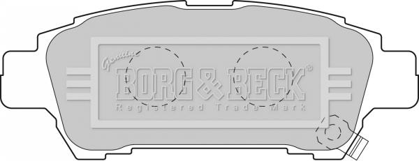 Borg & Beck BBP1838 - Тормозные колодки, дисковые, комплект autosila-amz.com