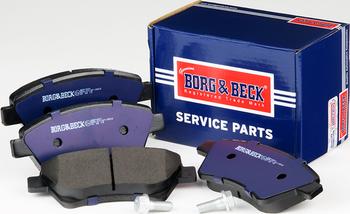 Borg & Beck BBP1821 - Тормозные колодки, дисковые, комплект autosila-amz.com