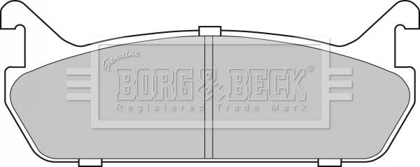 Borg & Beck BBP1828 - Тормозные колодки, дисковые, комплект autosila-amz.com