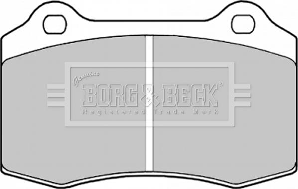 Borg & Beck BBP1823 - Тормозные колодки, дисковые, комплект autosila-amz.com