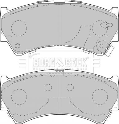 Borg & Beck BBP1827 - Тормозные колодки, дисковые, комплект autosila-amz.com