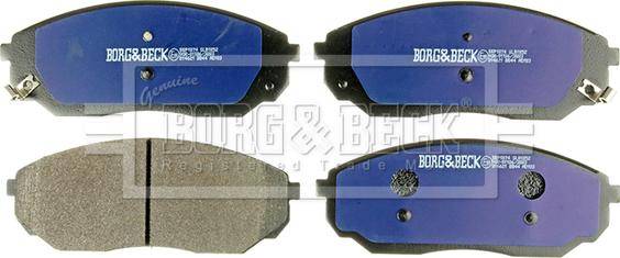 Borg & Beck BBP1874 - Тормозные колодки, дисковые, комплект autosila-amz.com