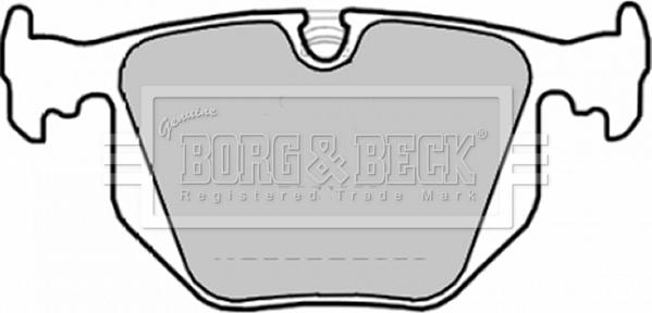 Borg & Beck BBP1872 - Тормозные колодки, дисковые, комплект autosila-amz.com