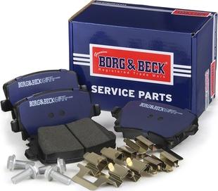 Borg & Beck BBP1877 - Тормозные колодки, дисковые, комплект autosila-amz.com