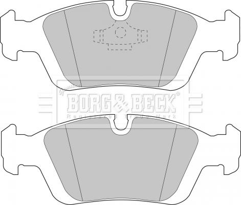 Borg & Beck BBP1399 - Тормозные колодки, дисковые, комплект autosila-amz.com
