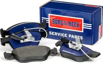 Borg & Beck BBP1396 - Тормозные колодки, дисковые, комплект autosila-amz.com