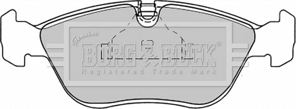 Borg & Beck BBP1390 - Тормозные колодки, дисковые, комплект autosila-amz.com