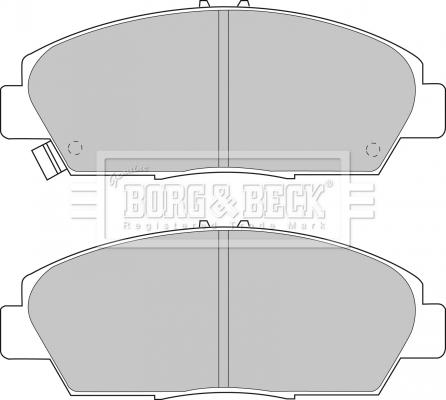 Borg & Beck BBP1398 - Тормозные колодки, дисковые, комплект autosila-amz.com