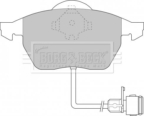 Borg & Beck BBP1392 - Тормозные колодки, дисковые, комплект autosila-amz.com