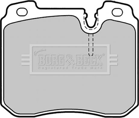 Borg & Beck BBP1340 - Тормозные колодки, дисковые, комплект autosila-amz.com