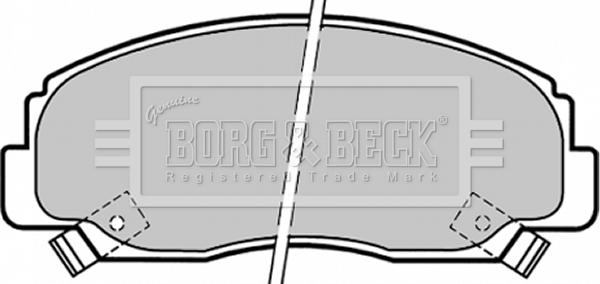 Borg & Beck BBP1341 - Тормозные колодки, дисковые, комплект autosila-amz.com