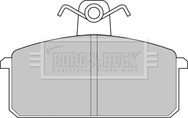 Borg & Beck BBP1348 - Тормозные колодки, дисковые, комплект autosila-amz.com