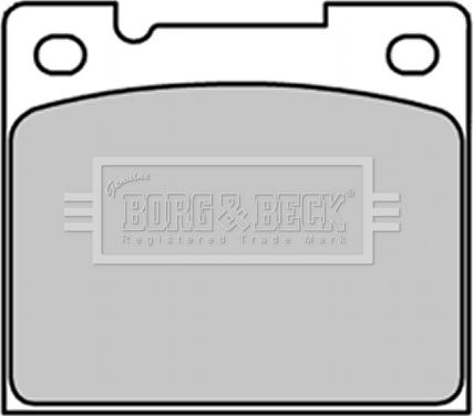 Borg & Beck BBP1347 - Тормозные колодки, дисковые, комплект autosila-amz.com