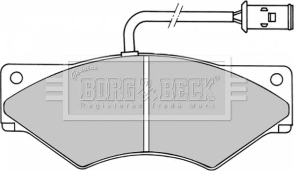 Borg & Beck BBP1357 - Тормозные колодки, дисковые, комплект autosila-amz.com