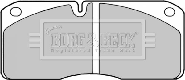 Borg & Beck BBP1364 - Тормозные колодки, дисковые, комплект autosila-amz.com