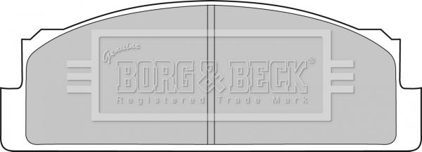 Borg & Beck BBP1305 - Тормозные колодки, дисковые, комплект autosila-amz.com