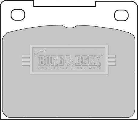 Borg & Beck BBP1307 - Тормозные колодки, дисковые, комплект autosila-amz.com