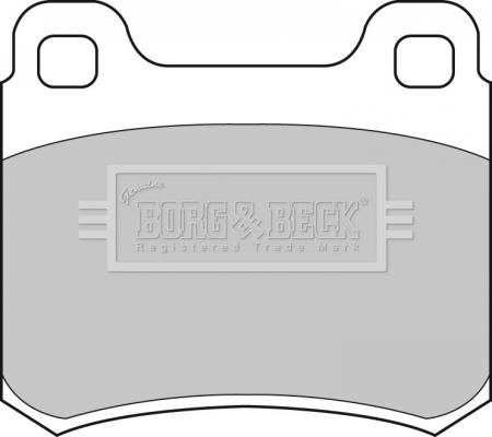 Borg & Beck BBP1315 - Тормозные колодки, дисковые, комплект autosila-amz.com