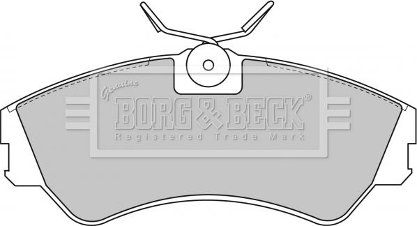 Borg & Beck BBP1316 - Тормозные колодки, дисковые, комплект autosila-amz.com
